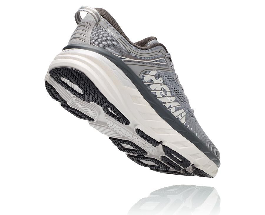 Tenis Hoka One One Hombre Grises - Bondi 7 - NWIL97620